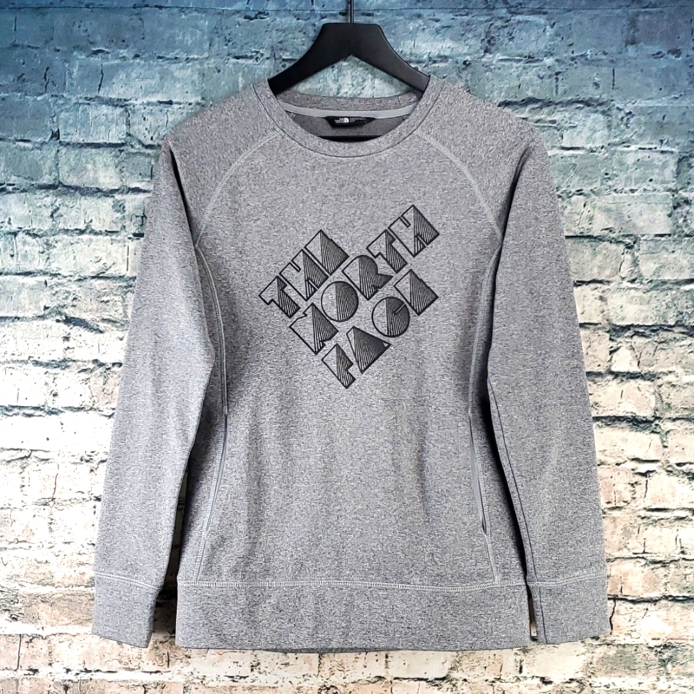 The North Face | Fitted Gray Pullover Cycling Running Hiking Fitness Pullover